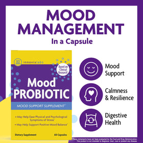 Vue de face des capsules de probiotiques InnovixLabs