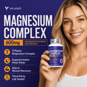 Vue de face des capsules de VIVI Youth Complex Magnésium 7