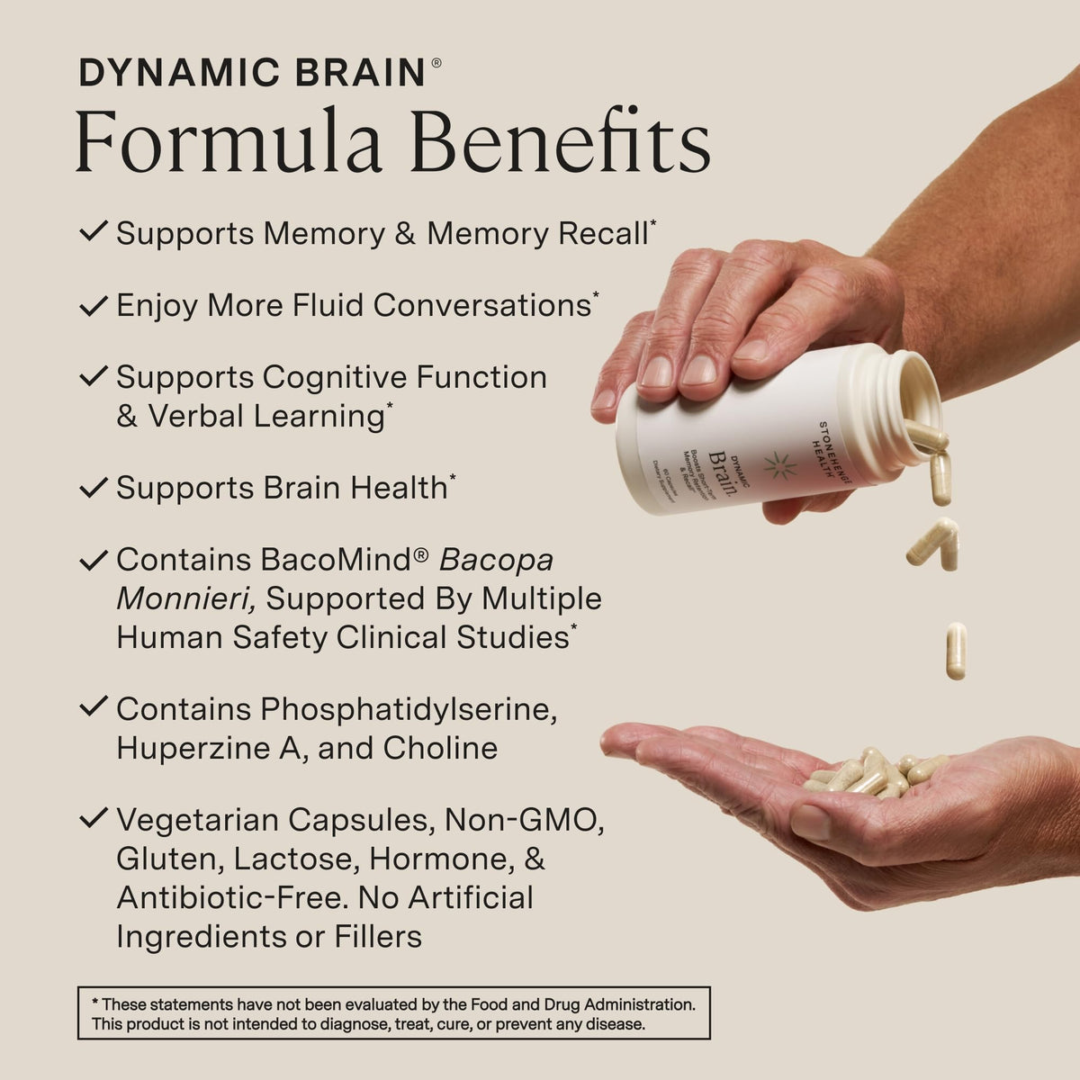 Vue de face des capsules Dynamic Brain BacoMind®
