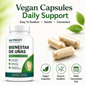 Vue de face des capsules Nutrovy, format pratique