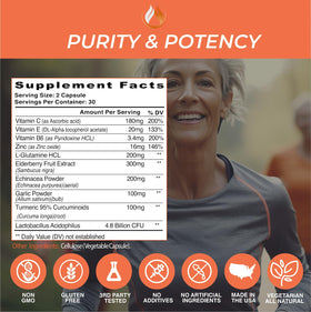 Vue de face des capsules végétariennes THE ENCLARE NUTRITION