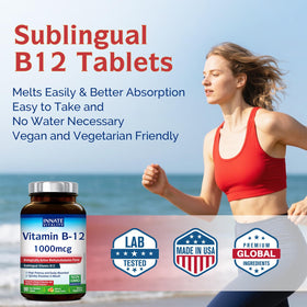 Vue de face des comprimés Innate Vitality B12