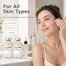 Vue de l'ampoule de collagène Nexalyn avec crème hydratante