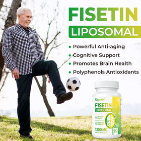 Vue de l'arrière de l'emballage Kayseari Fisetin 1200mg