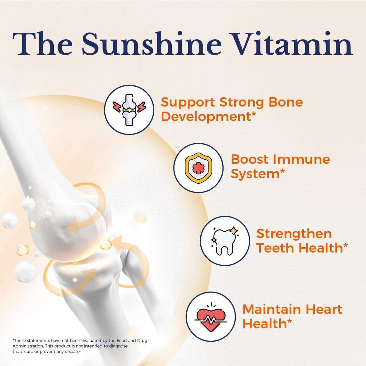 Vue de l'arrière de la boîte de Vitamine D3 Vitalitown