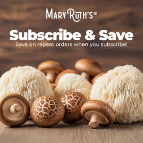 Vue de l'arrière de MARYRUTH'S Complexe de Champignons Biologiques