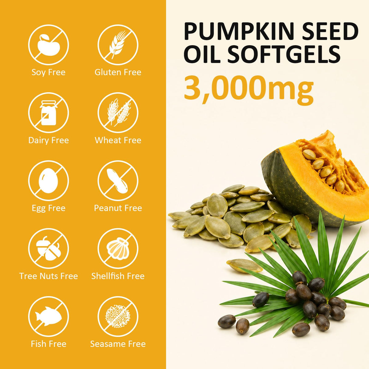 Vue de l'arrière du flacon de PhytoVital avec Saw Palmetto