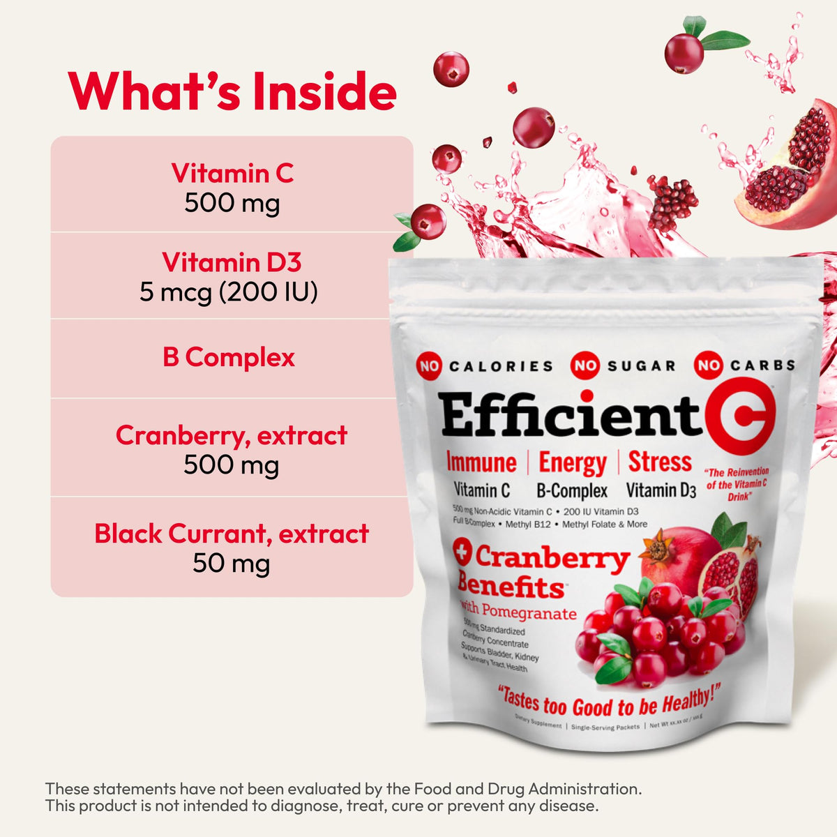 Vue de l'emballage d'ANDREW LESSMAN Efficient C Mixed Berry