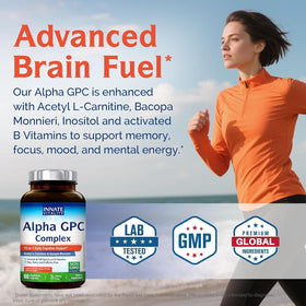 Vue de l'emballage d'Innate Vitality Alpha GPC avec capsules