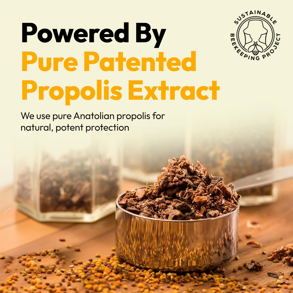 Vue de l'emballage de BEE & YOU Propolis 12 flacons
