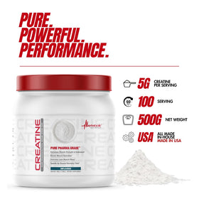 Vue de l'emballage de créatine monohydrate a balanced routine Nutrition