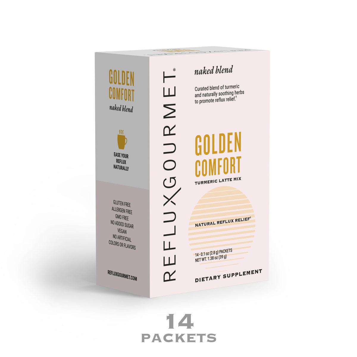 Vue de l'emballage de REFLUX GOURMET Golden Comfort avec sachets