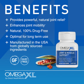 Vue de l'emballage du bundle OmegaXL avec Omega-3 et Vitamine D3