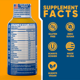Vue de l'emballage du shot de sommeil Vitamin Energy, 48 packs