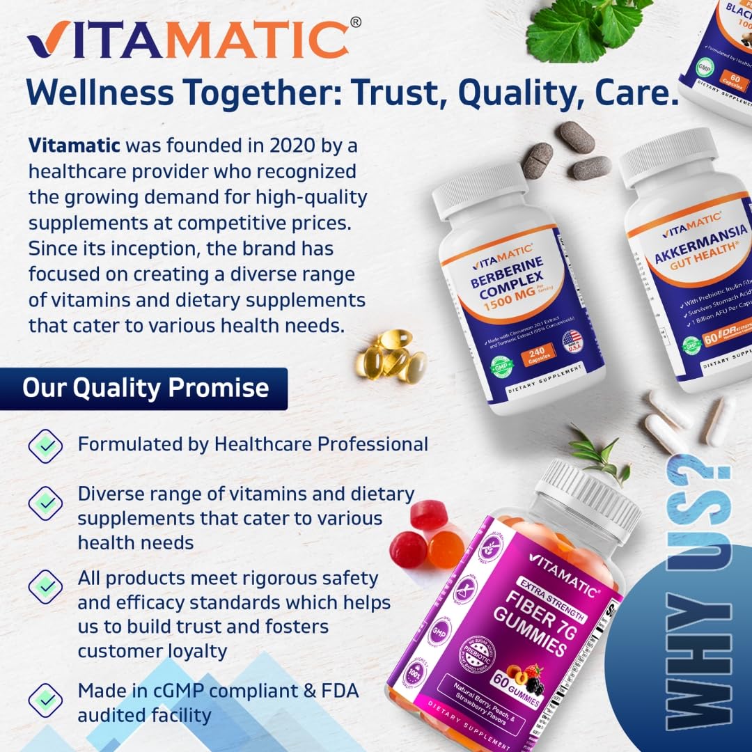 Vue de l'étiquette arrière du flacon Vitamatic