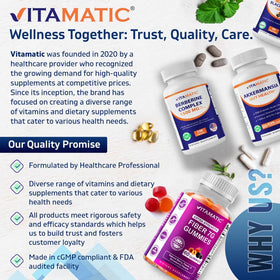 Vue de l'étiquette arrière du flacon Vitamatic