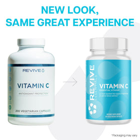 Vue de l'étiquette de Revive Vitamine C 1000mg