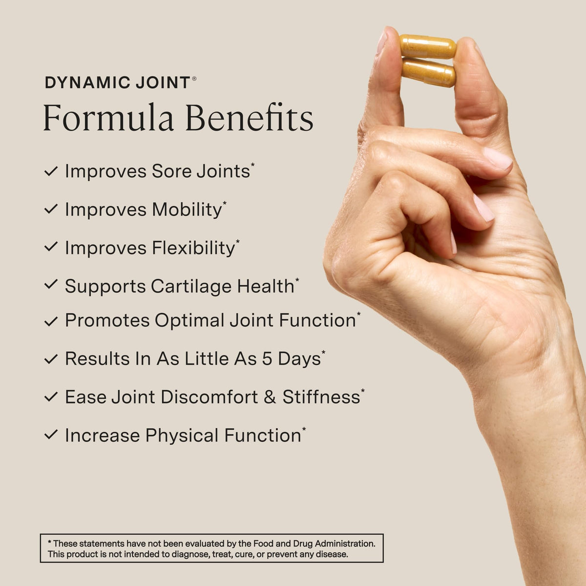Vue de l'étiquette de Stonehenge Health Dynamic Joint