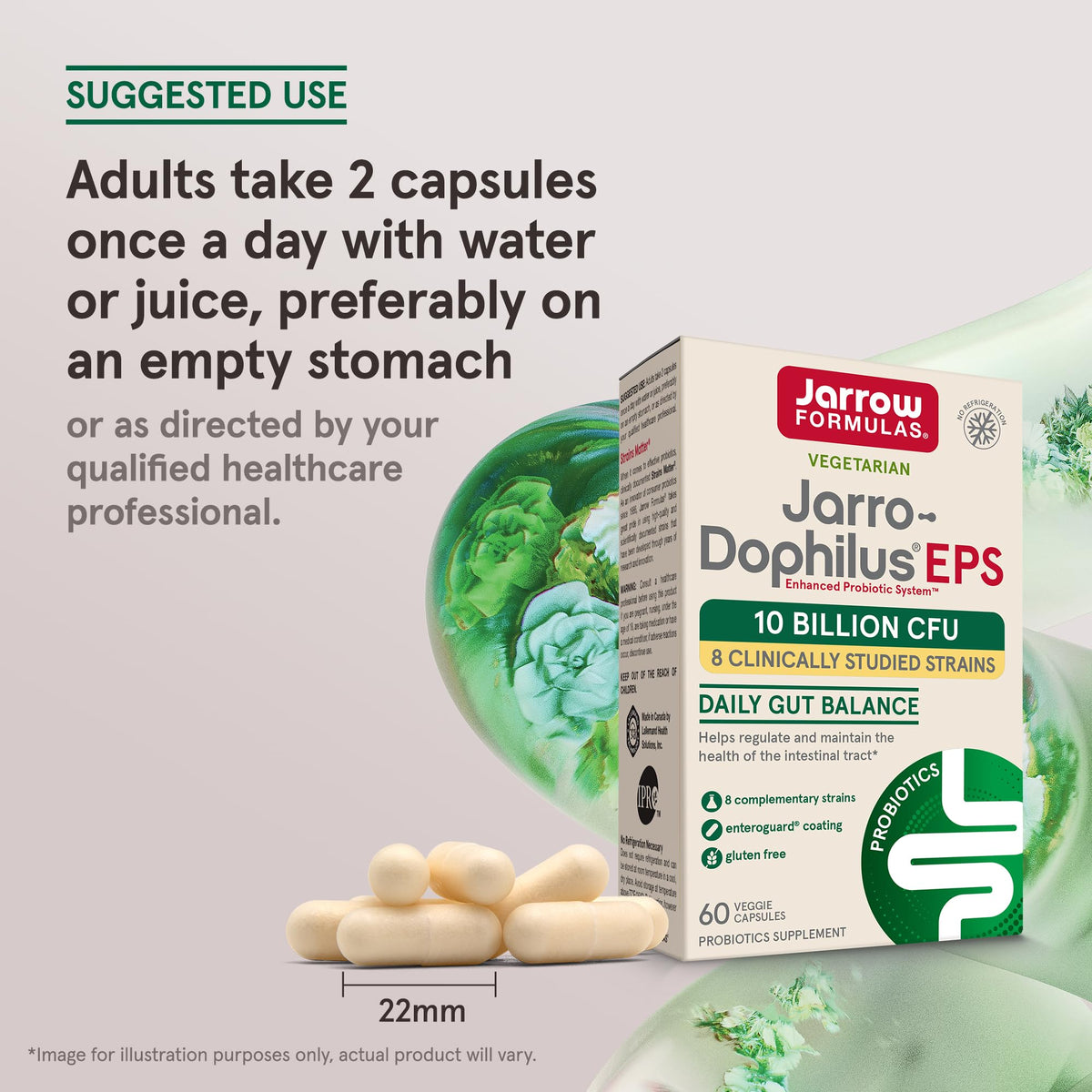 Vue de l'étiquette des capsules Jarrow Formulas