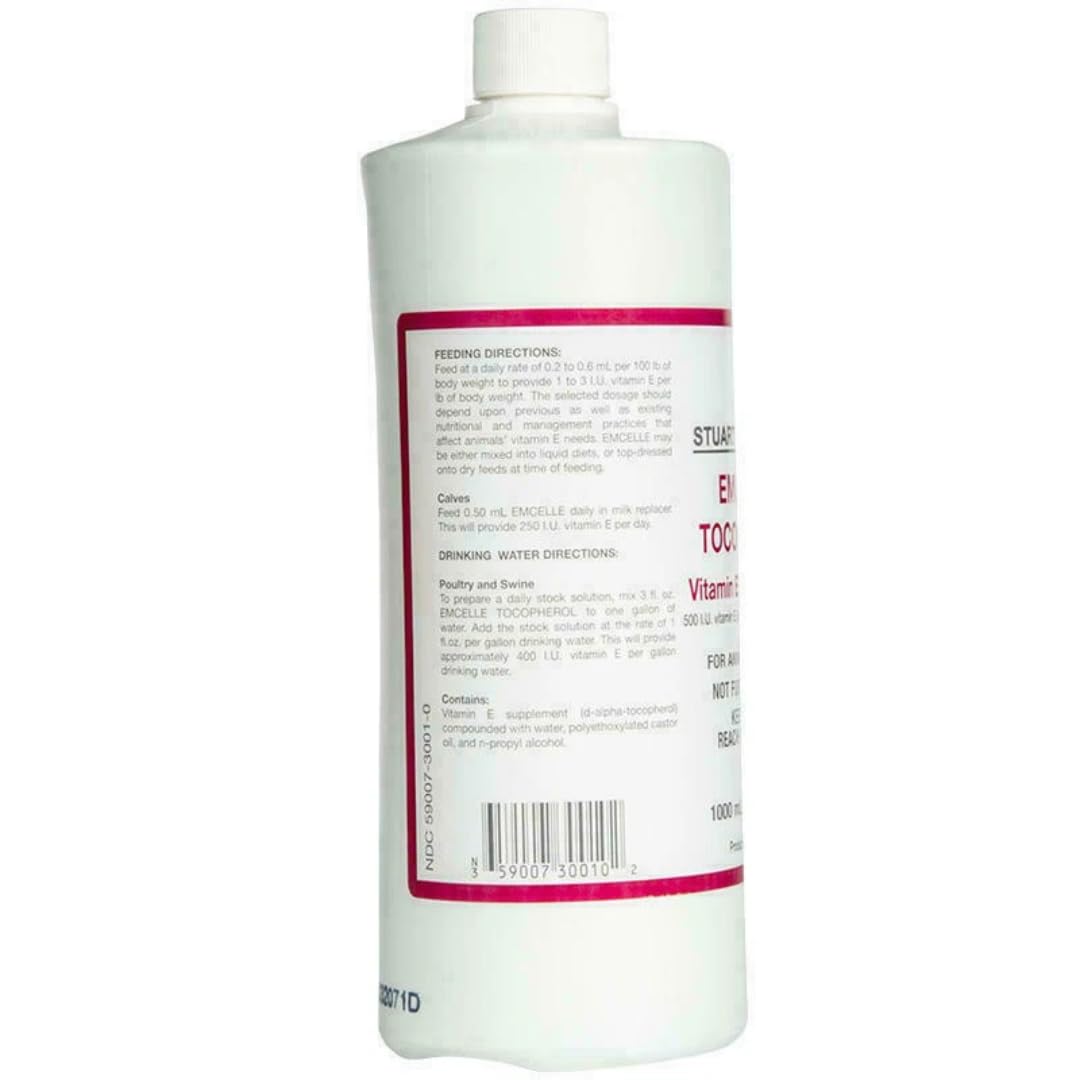 Vue de l'étiquette du flacon de EMCELLE Tocopherol 1000 mL