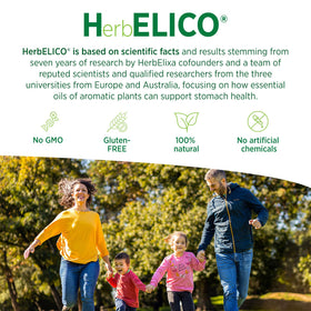 Vue de l'étiquette du flacon HerbELICO Huile Essentielle Origan
