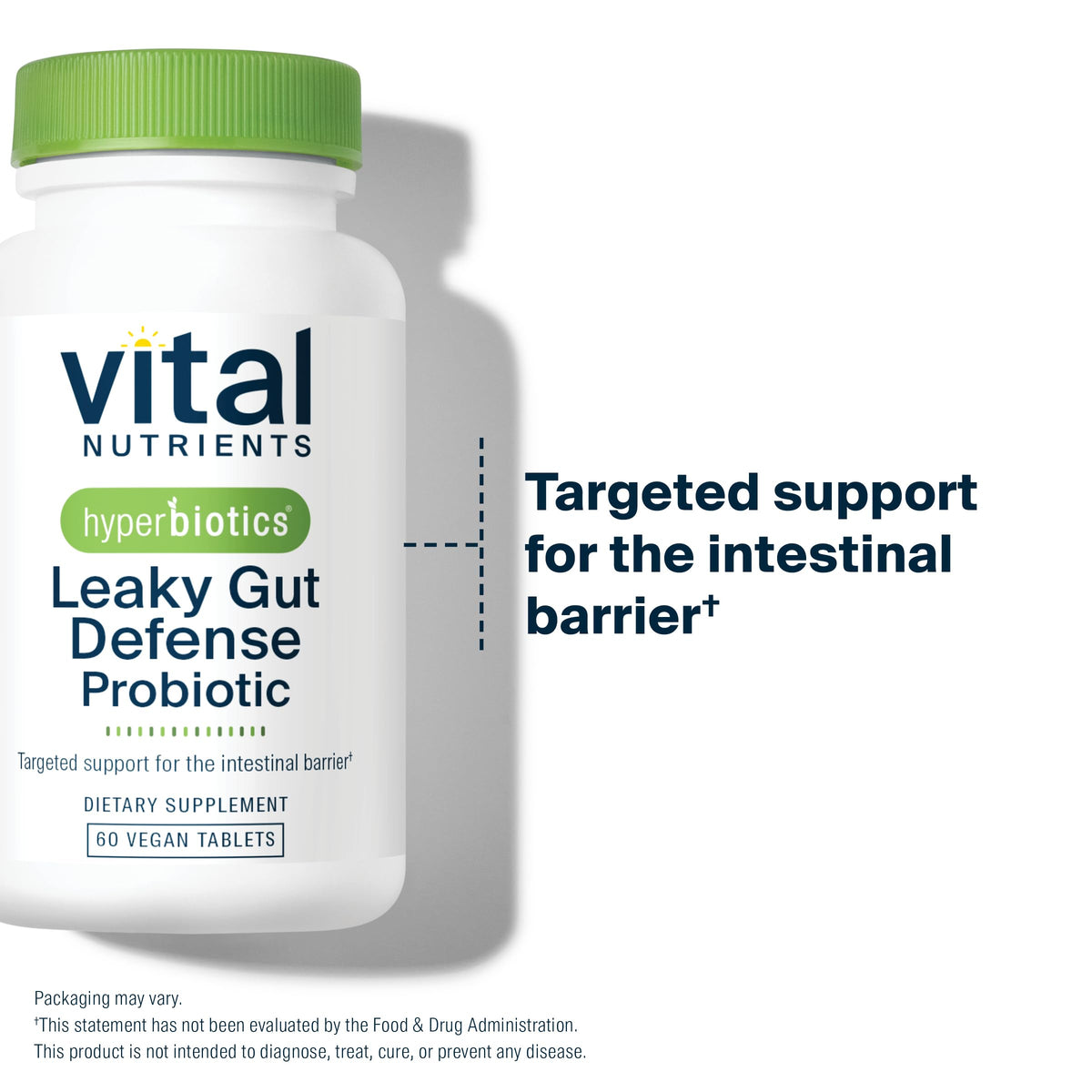 Vue de l'étiquette du flacon Hyperbiotics complément probiotique