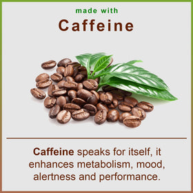Vue de l'étiquette du produit SmarterVitamins 3 Pack Caffeine