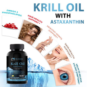 Vue de l'huile de krill dans une cuillère