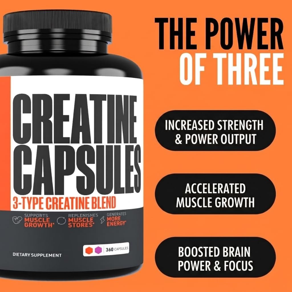 Vue de l'intérieur des capsules de créatine Crazy Muscle