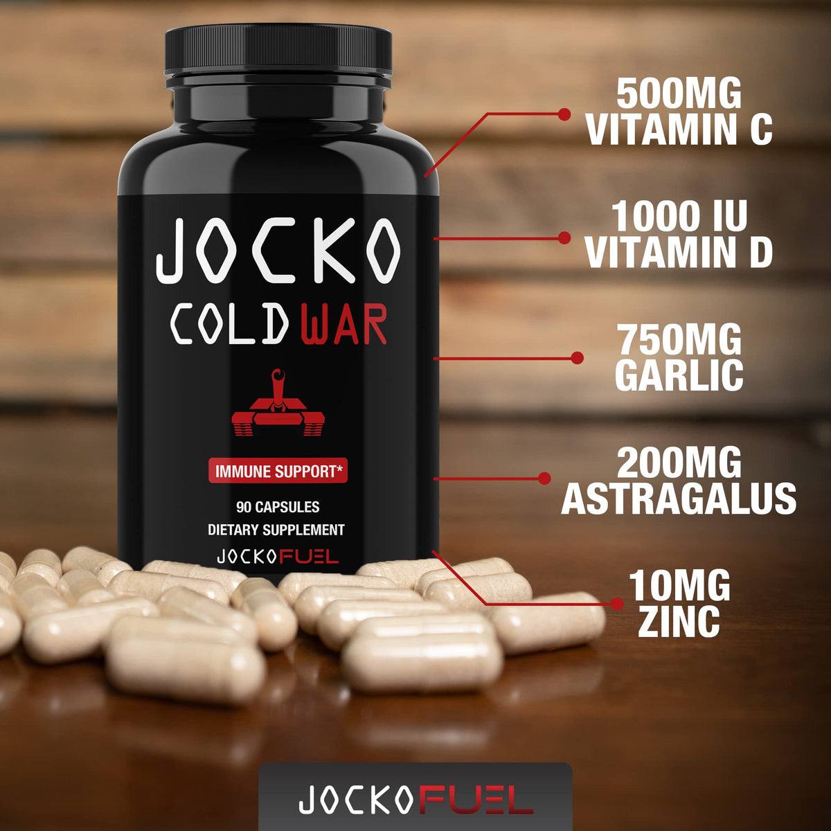 Vue de la boîte de Jocko Fuel Cold War, format 118g