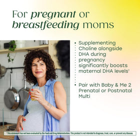 Vue de la boîte de MegaFood Baby & Me 2 avec informations nutritionnelles