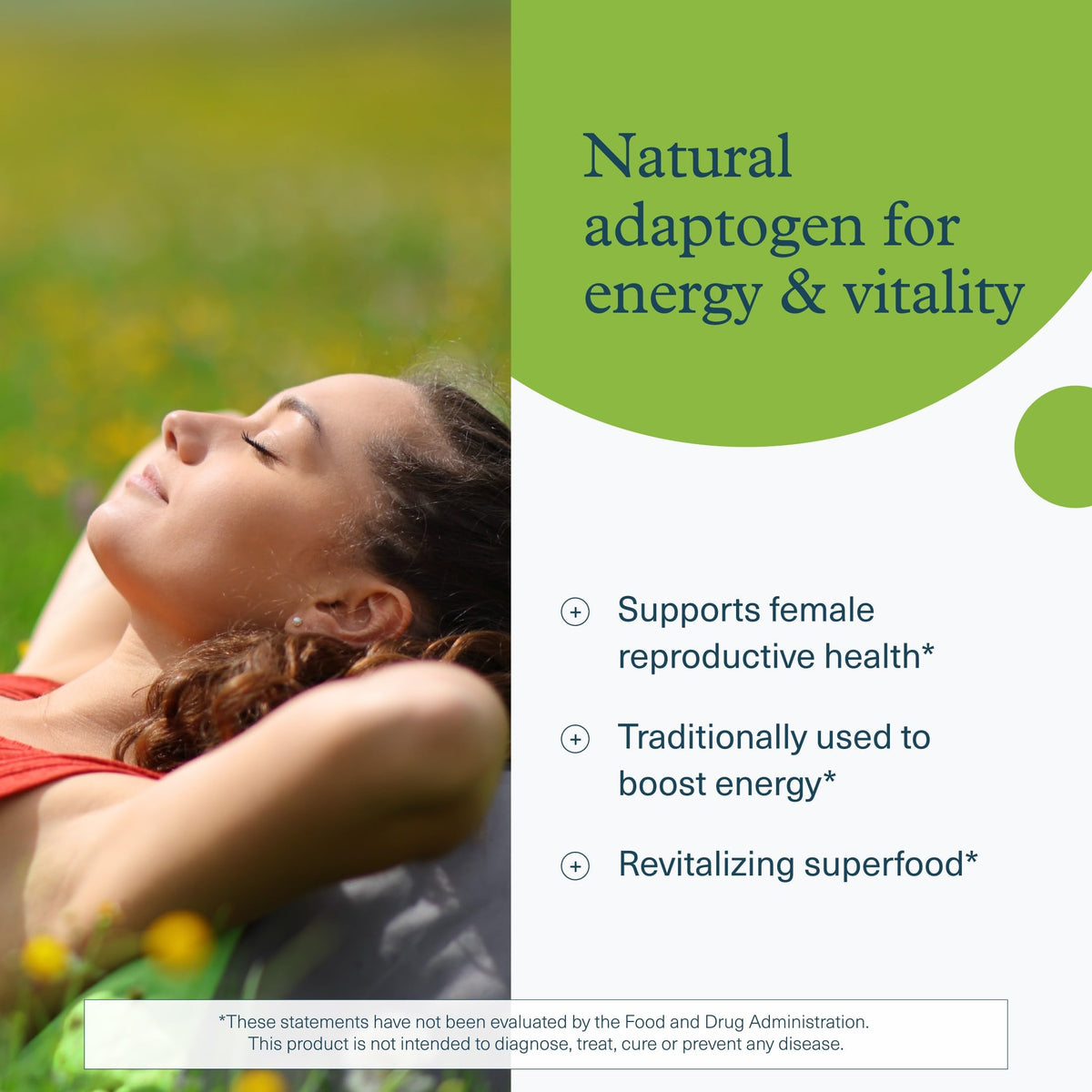Vue de la boîte de Youtheory Maca avec informations nutritionnelles