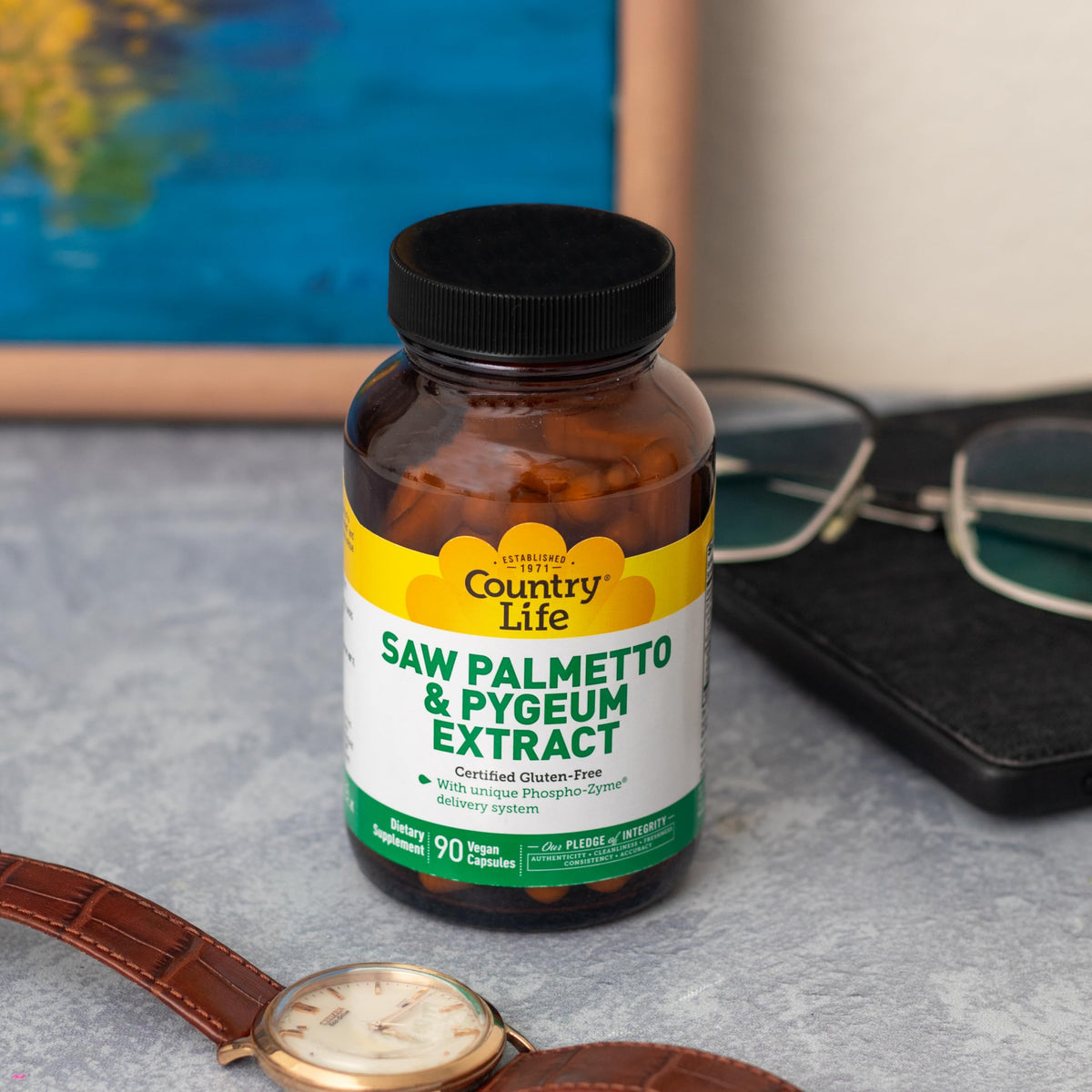 Vue de la capsule de Saw Palmetto Country Life