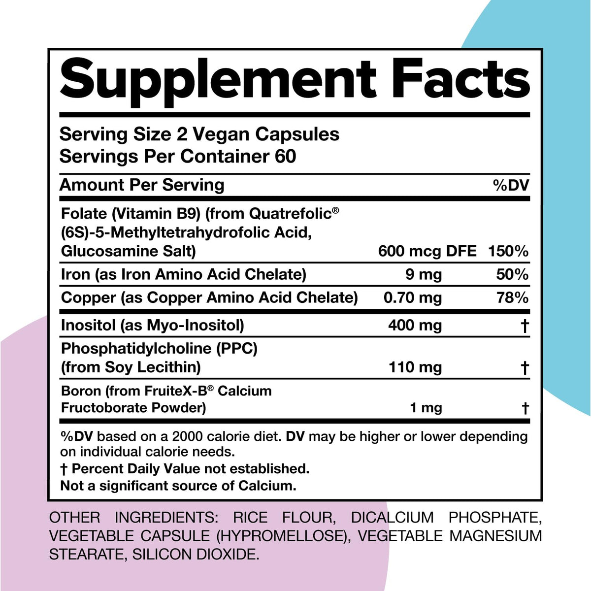 Vue de la multivitamine femme Complement sur une table