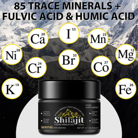 Vue de la résine de Shilajit sur une cuillère doseuse