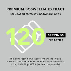 Vue de près des capsules d'extrait de Boswellia Serrata AMANDEAN