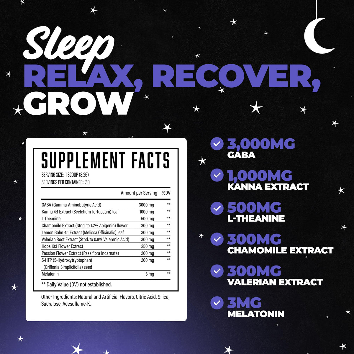 Vue de près des capsules de Huge Supplements Hibernate