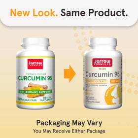 Vue de près des capsules végétales Jarrow Formulas Curcumin 95