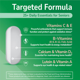 Vue de près des comprimés 21st Century Sentry Senior Multivitamin