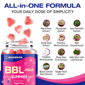 Vue de près des gummies BBL Jovariquethor au goût pêche