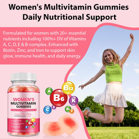 Vue de près des gummies multivitamines DCTTVHVD avec texture en gelée