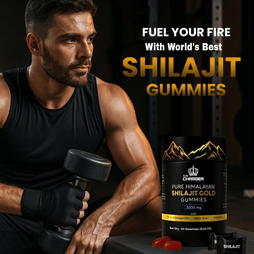 Vue de près des gummies Shilajit Cled Charger