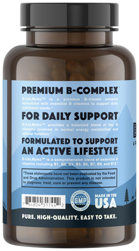 Vue de profil des capsules B-CALMplex de Natural Rhythm