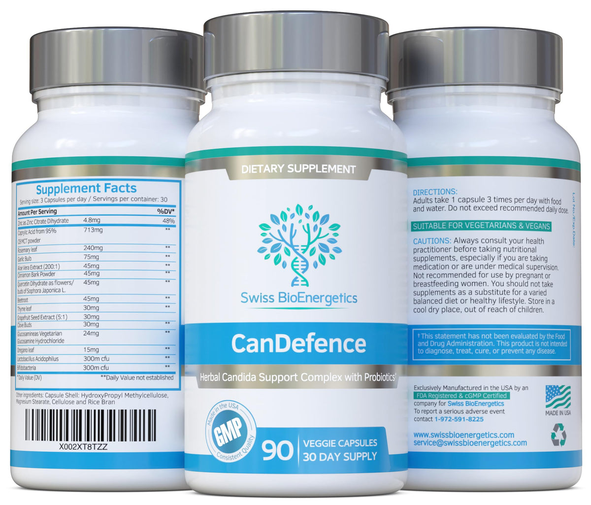 Vue des capsules CanDefence de swiss bioenergetics