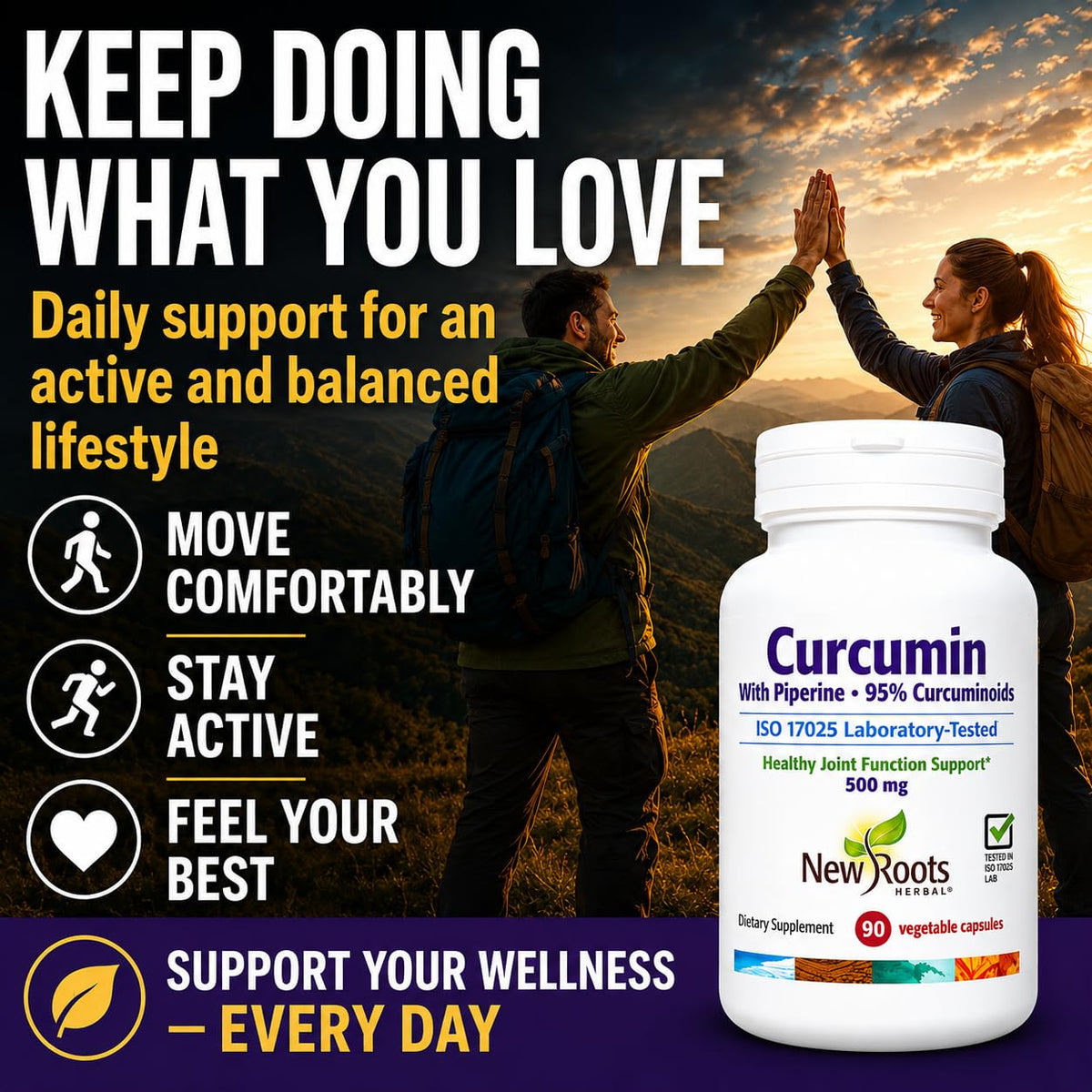 Vue des capsules Curcuma Curcumine sur un fond naturel
