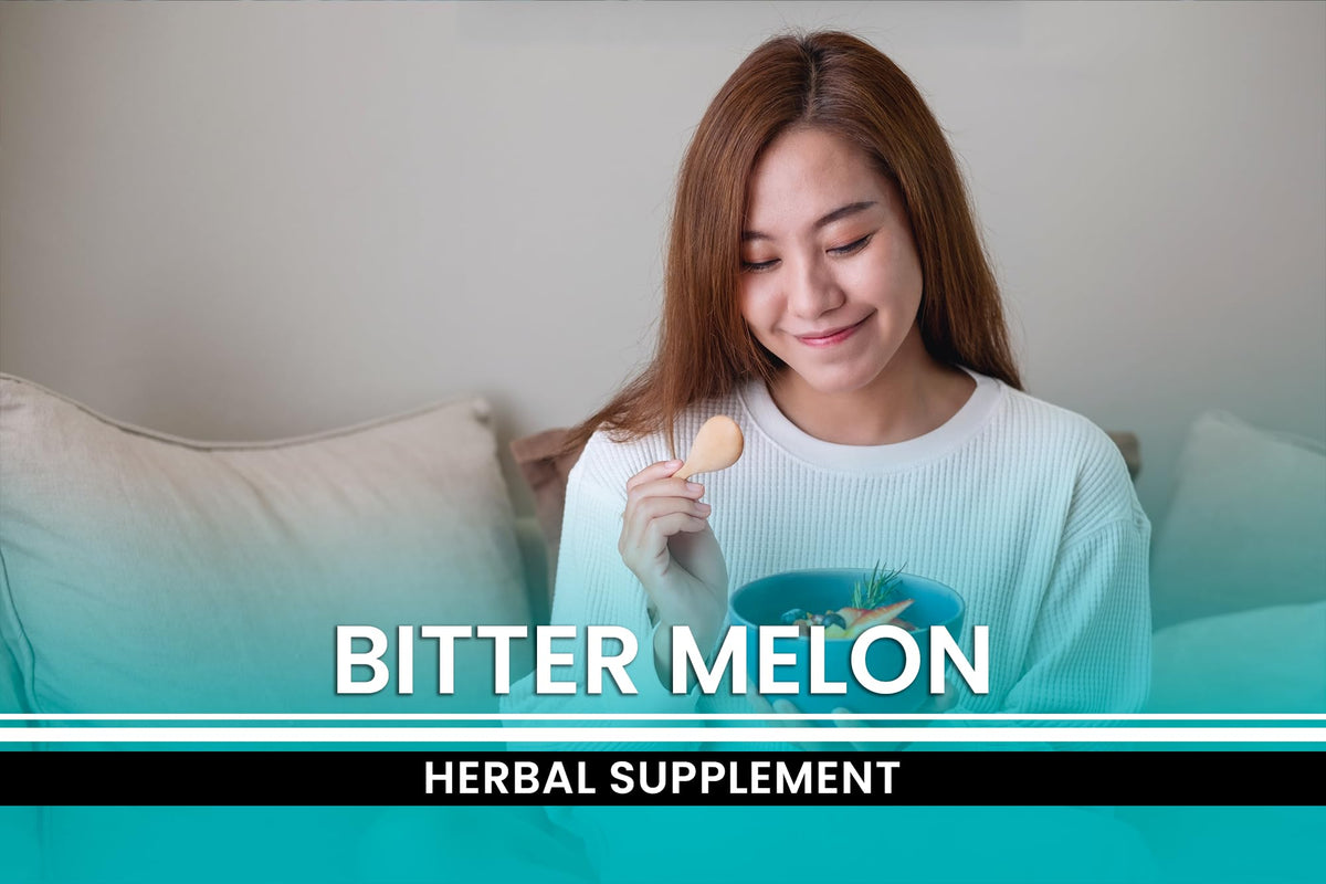 Vue des capsules d'extrait de melon amer dans un bol