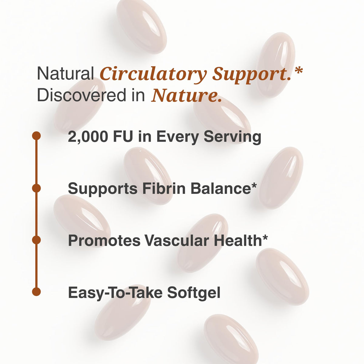 Vue des capsules d'Utzy Naturals Nattokinase 2000 FU dans un bol