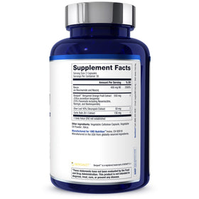Vue des capsules de 1MD Nutrition CholestMD dans un verre
