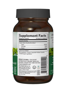 Vue des capsules de feuille de neem ORGANIC INDIA