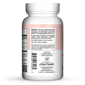 Vue des capsules de Riz Rouge Maxi Health sur une surface blanche